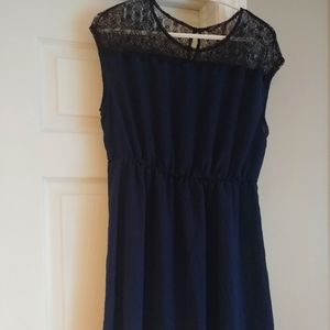 Navy knee length dress
